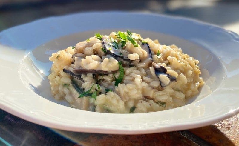 Risotto cremos cu ciuperci