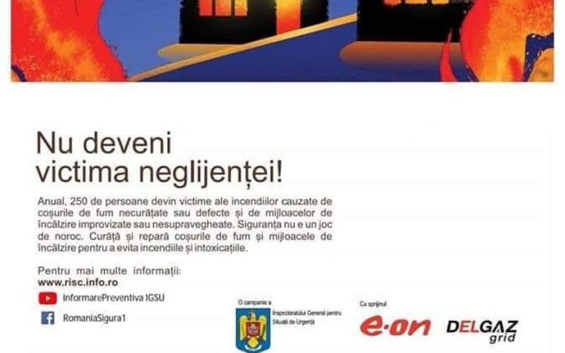 Curățați coșurile de fum: pericol de incendiu