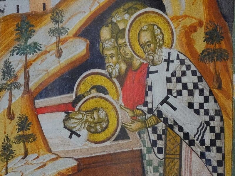 SINAXAR – 22 Februarie – Aflarea moaştelor Sfinţilor Mucenici din Constantinopol