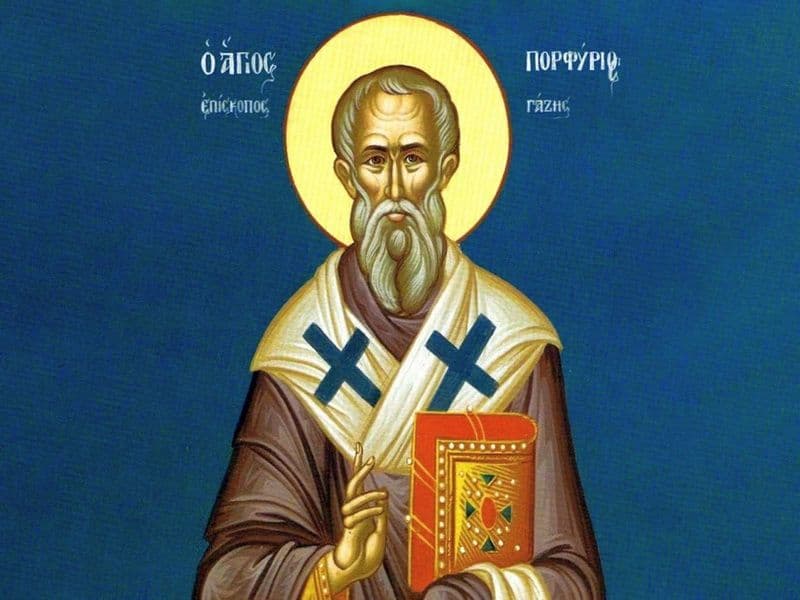 SINAXAR – 26 Februarie – Sf. Ier. Porfirie, Episcopul Gazei; Sf. Mc. Fotini Samarineanca