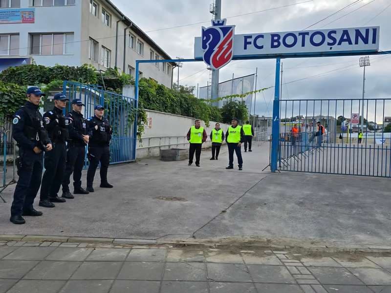 Măsuri de ordine publică la meciul de fotbal dintre F.C. Botoșani și Sepsi Sfântu Gheorghe