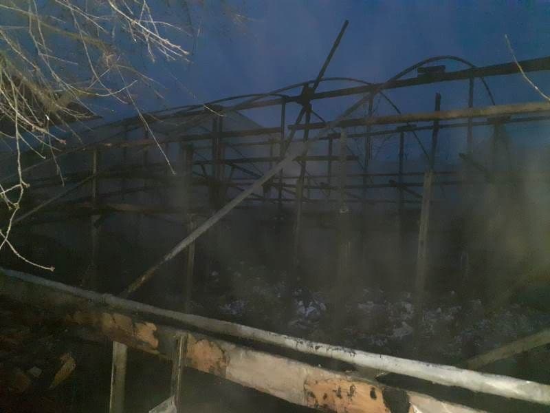Incendiu la un solar din Săveni. Acesta și cinci tone de lemne au fost distruse de foc