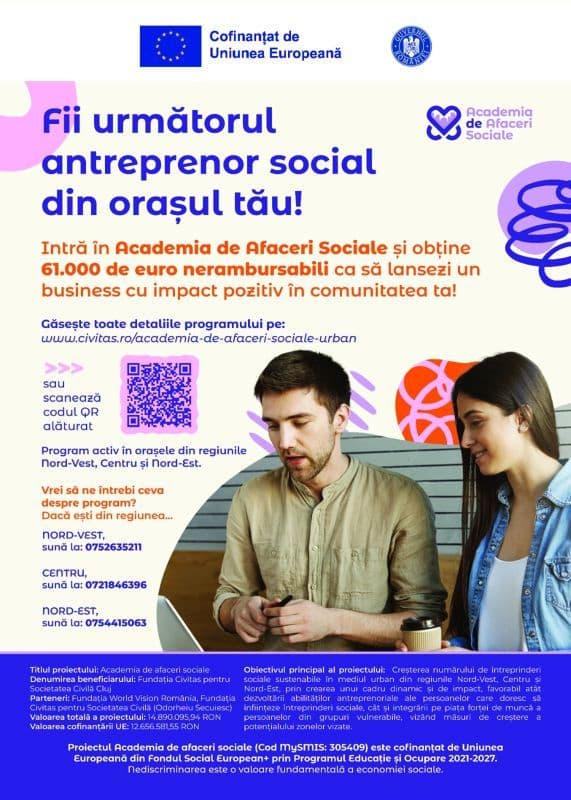 DAS Dorohoi: Lansarea proiectului Academia de Afaceri Sociale în mediul urban