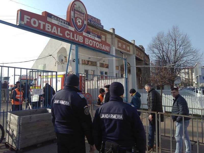 Jandarmii botoșăneni vor asigura ordinea la meciul internațional de rugby de pe Stadionul Botoșani 