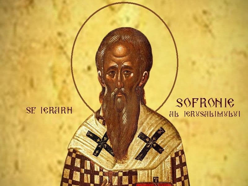 SINAXAR – 11 Martie – Sfântul Ierarh Sofronie, Patriarhul Ierusalimului