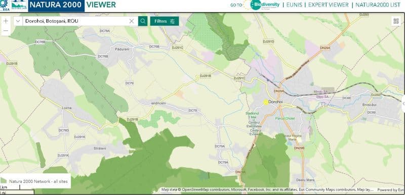 Primăria Dorohoi: Suprafețe din teritoriul municipiului se suprapun cu arii naturale protejate