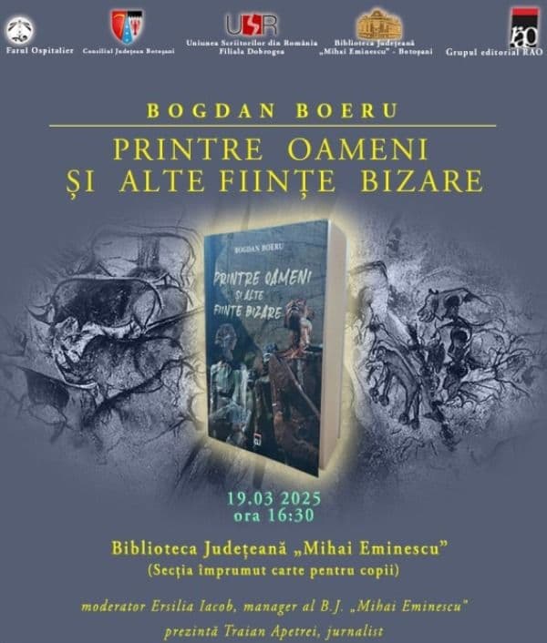 Bogdan Boeru, un rocker în turneu cu o carte nouă. Întâlnire cu publicul botoșănean la Biblioteca Județeană „Mihai Eminescu”