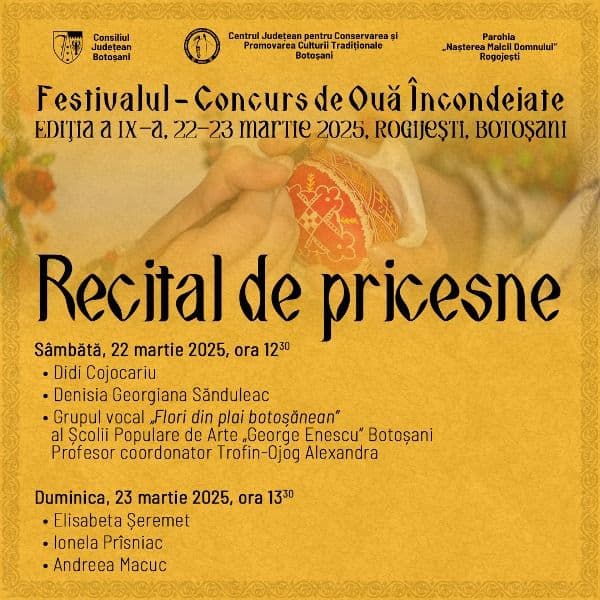 Festivalul - Concurs de Ouă Încondeiate la Rogojești, Botoșani