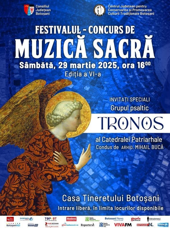 Festivalul Concurs de Muzică Sacră, ediția a VI-a, organizat de CJCPCT Botoșani