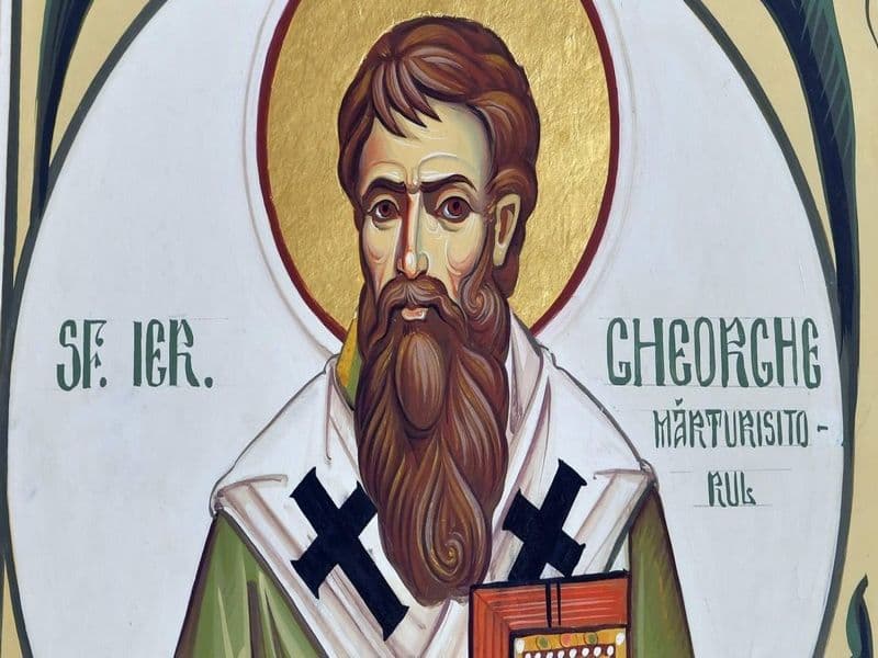 SINAXAR – 7 Aprilie – Sf. Mc. Caliopie; Sf. Ier. Gheorghe Mărturisitorul, Episcopul Mitilenei