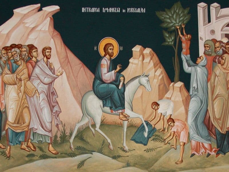 SINAXAR – 13 Aprilie – Intrarea Domnului în Ierusalim