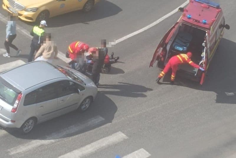 Accident la Dorohoi! Femeie acroșată pe o trecere de pietoni de pe strada Spiru Haret