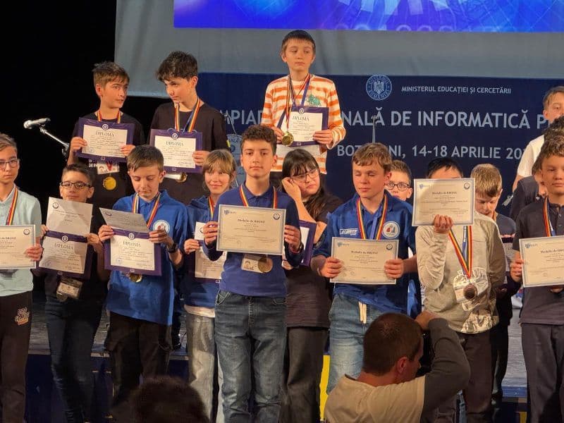 Olimpiada Națională de Informatică: Medalie de bronz obținută un elev al Școlii Gimnaziale „Mihail Kogălniceanu” Dorohoi