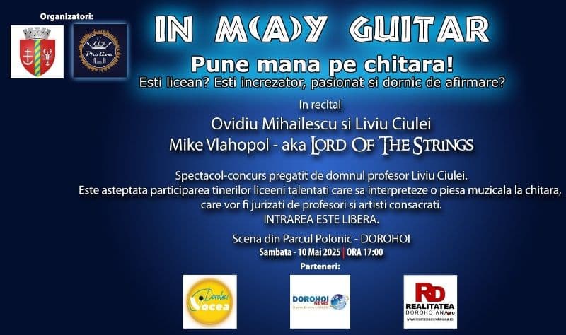 IN M(A)Y GUITAR- ediția a III-a organizat la Dorohoi