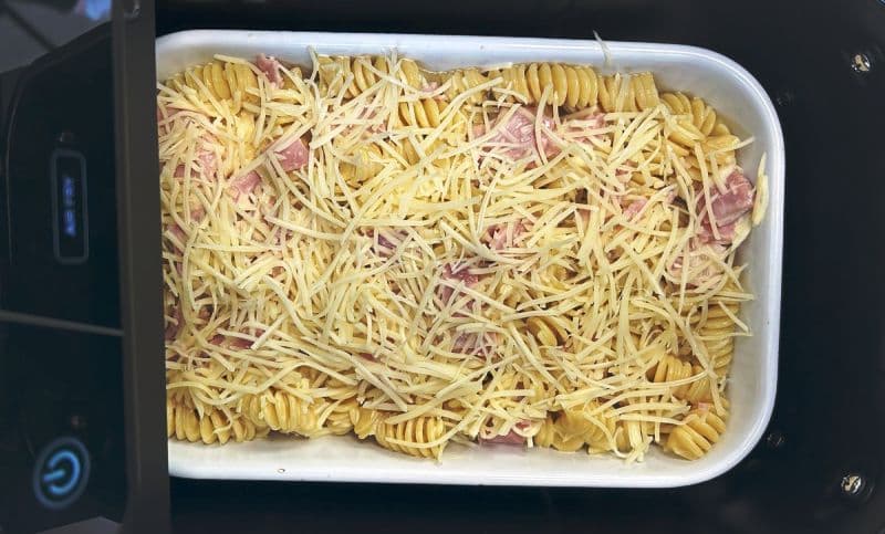 Paste cu cașcaval și șuncă în airfryer