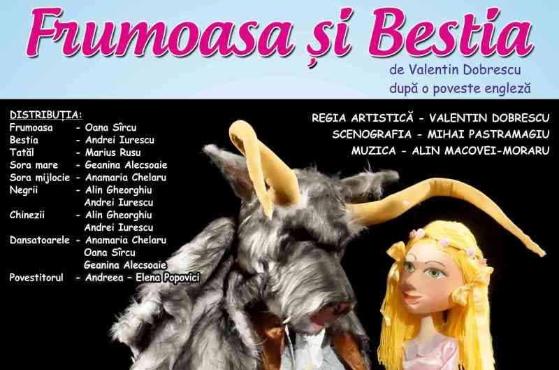 „Frumoasa şi Bestia” la Teatrul Vasilache în această săptămână