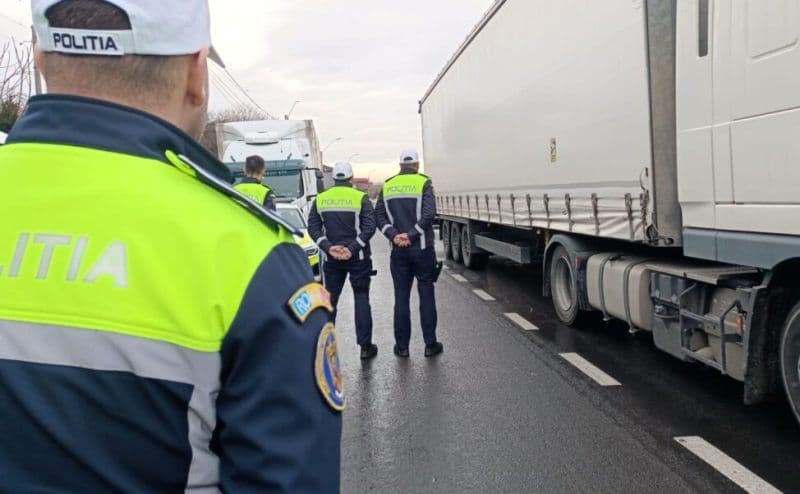 Acțiunea „TRUCK & BUS” desfășurată de polițiștii rutieri botoșăneni
