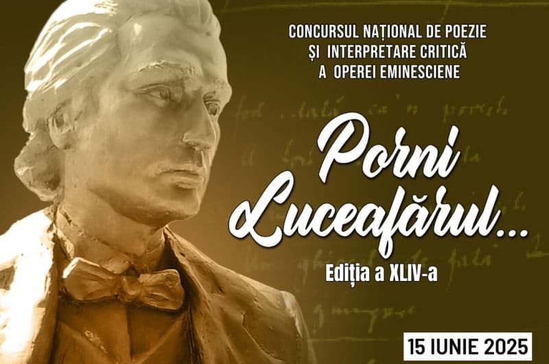 Concurs Național de Poezie și Interpretare Critică a Operei Eminesciene „Porni Luceafărul...” organizat la Ipotești