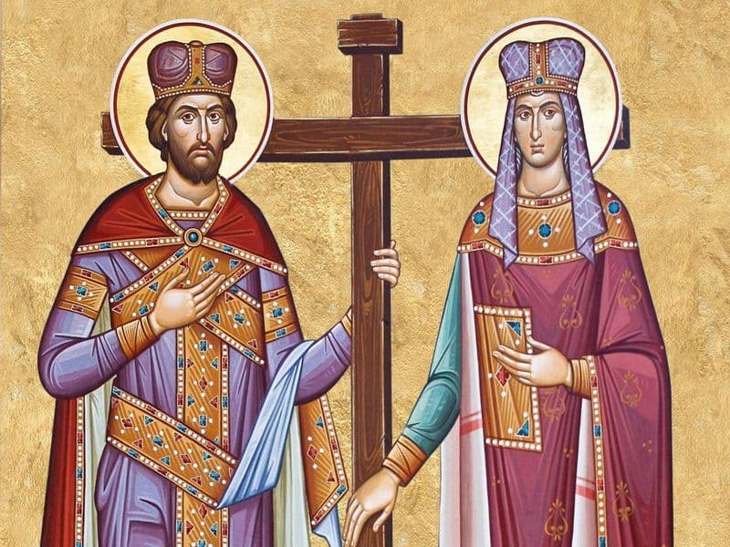 SINAXAR – 21 Mai – Sfinţii Mari Împăraţi şi întocmai cu Apostolii Constantin şi mama sa, Elena