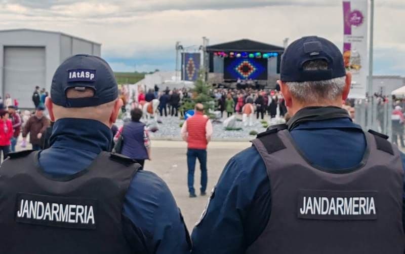 Jandarmii acționează în zona exterioară a Festivalul de voie bună - aRoma Fest