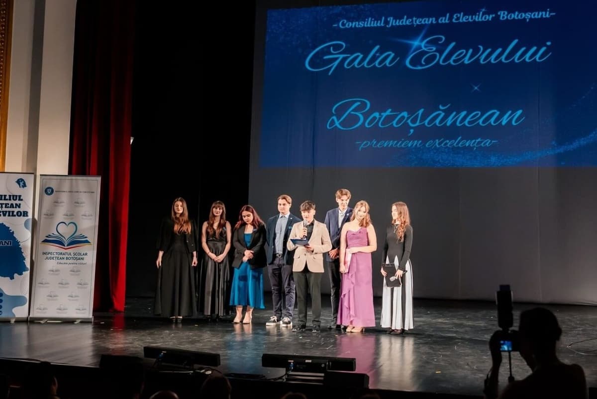 Învățământul dorohoian reprezentat și premiat la Gala Elevului Botoșănean