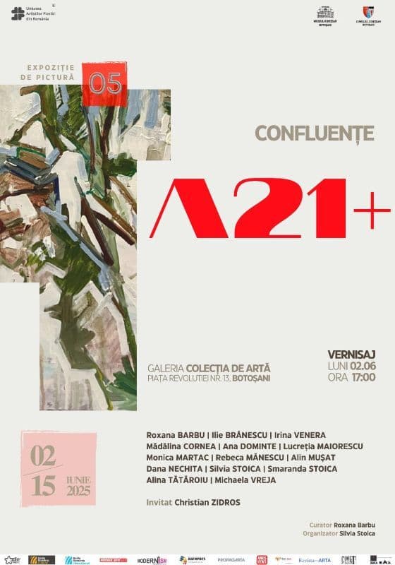 Muzeul Județean Botoșani găzduiește expoziția +CONFLUENȚE A21+