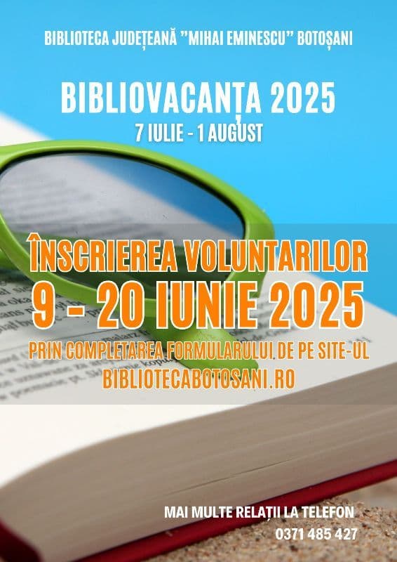 BiblioVacanța 2025 – Încep înscrierile pentru Corpul de voluntari!