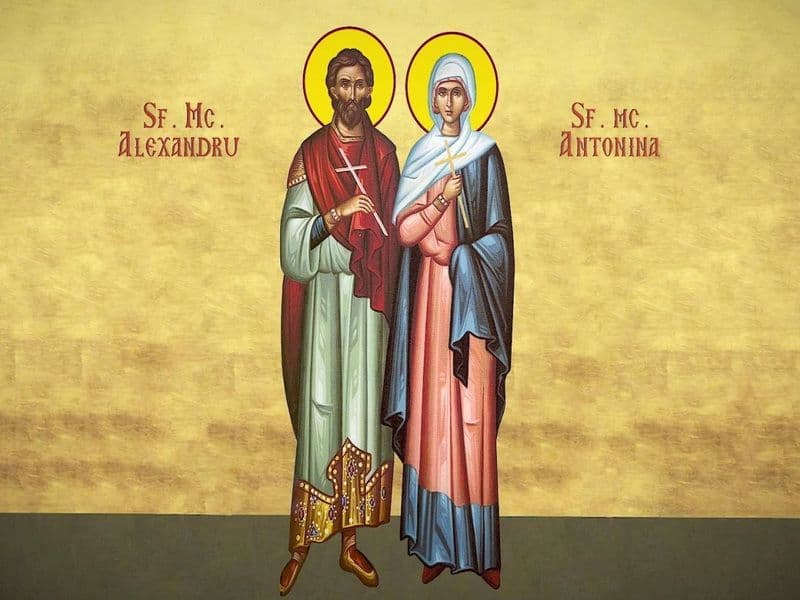 SINAXAR – 10 Iunie – Sf. Mc. Alexandru şi Antonina; Sf. Sfinţit Mc. Timotei, Episcopul Prusei