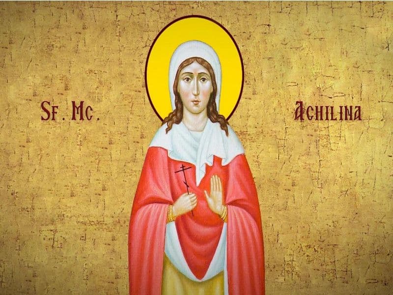 SINAXAR – 13 Iunie – Sf. Mc. Achilina; Sf. Ier. Trifilie, Episcopul Lefcosiei din Cipru