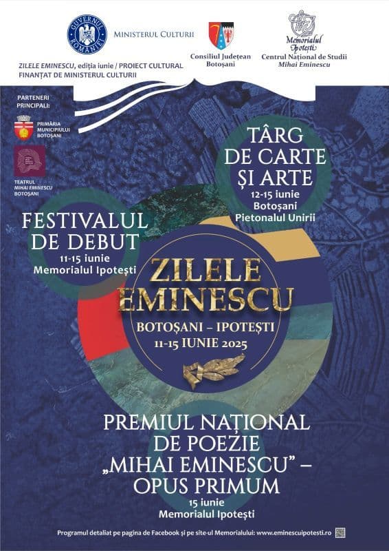 Festivalul de Debut (ediția a 3-a) din cadrul Zilelor Eminescu, organizat de Memorialul Ipotești