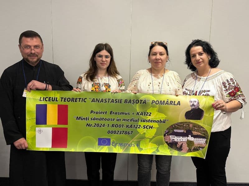 Liceul Teoretic „Anastasie Bașotă” din Pomârla, promotor al educației digitale europene prin Erasmus+KA 122