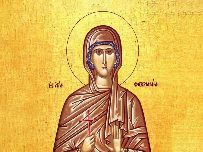 SINAXAR – 25 Iunie – Sf. Cuv. Mc. Fevronia; Sf. Mc. Orentieşifraţii săi; Sf. Mc. Livia