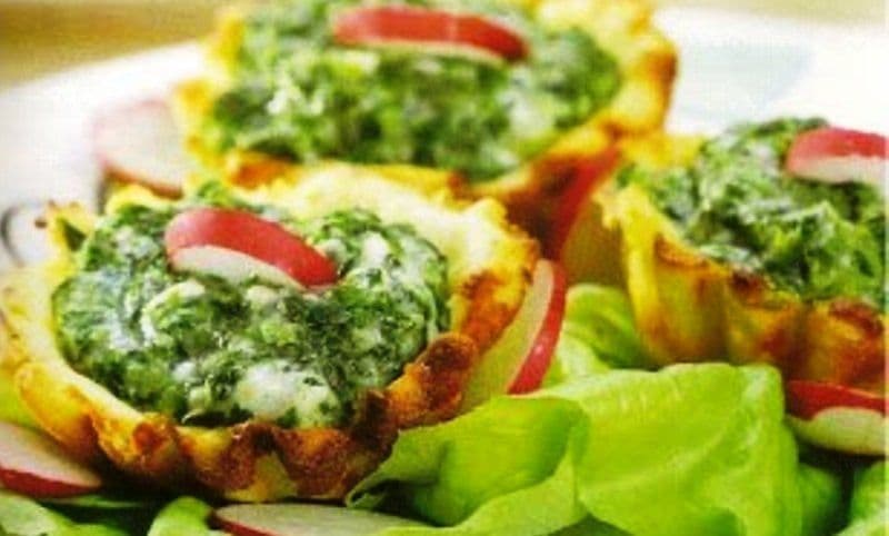 Tarte din cartofi cu spanac