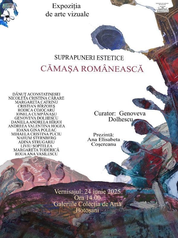 Expoziția de arte vizuale „Suprapuneri estetice – cămașa românească”