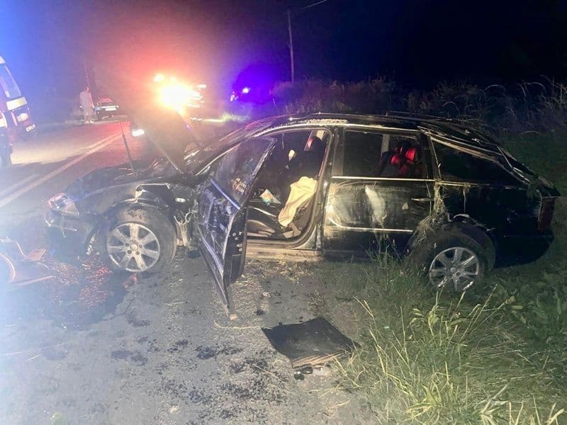Patru tineri au ajuns la spital în urma unui accident rutier produs la Cristinești