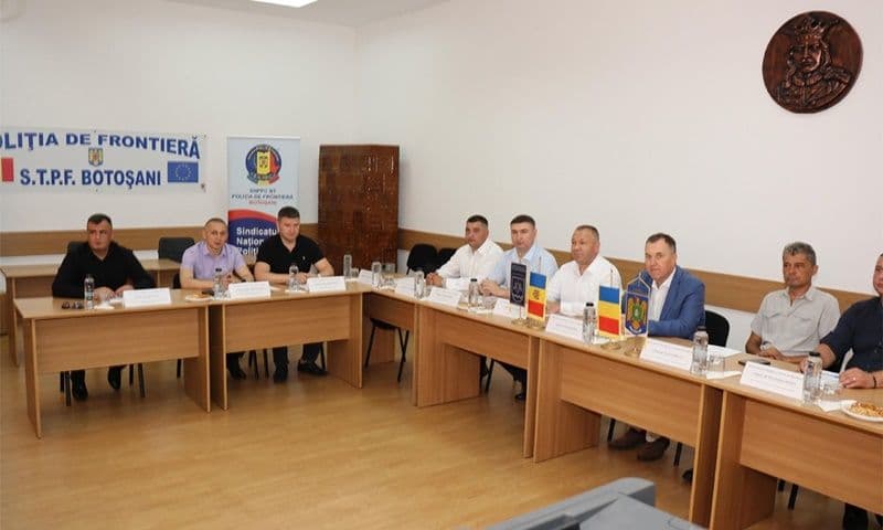 Întâlnire de lucru între reprezentanții Poliției de Frontieră Române și cei ai Republicii Moldova, la Botoșani