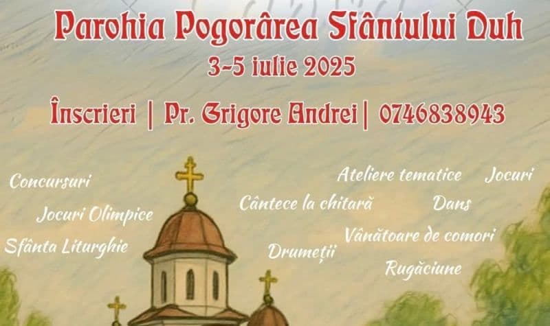 Tabăra din pridvorul satului la Parohia Pogorârea Sfântului Duh Smârdan, Protopopiatul Darabani