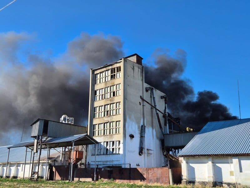Incendiu izbucnit la un depozit de cereale din Dorohoi