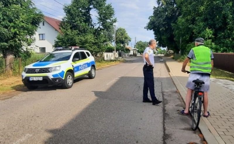 Biciclist sub influența alcoolului, sancționat de polițiști