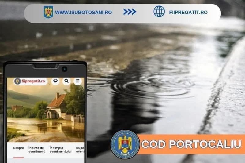 Atenție, Cod portocaliu de instabilitate atmosferică!