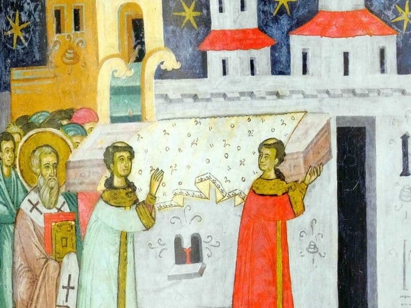 SINAXAR – 13 August – Mutarea moaştelor Sf. Cuv. Maxim Mărturisitorul; Sf. Cuv. Dorotei şi Dositei