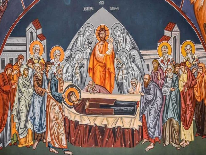 SINAXAR – 15 August – Adormirea Maicii Domnului (dezlegare la pește)