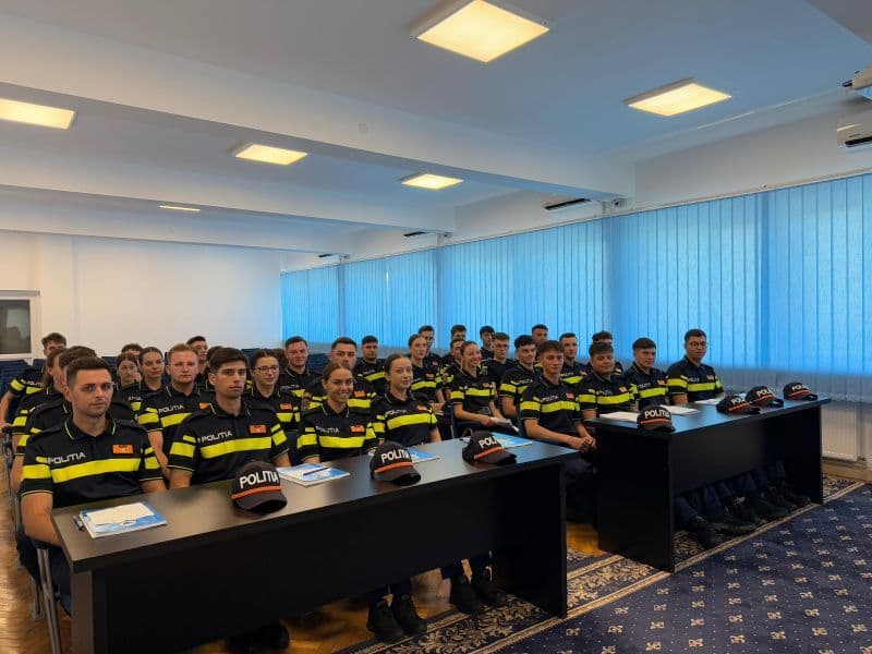 Viitori polițiști, în practică la Inspectoratul de Poliție Județean Botoșani