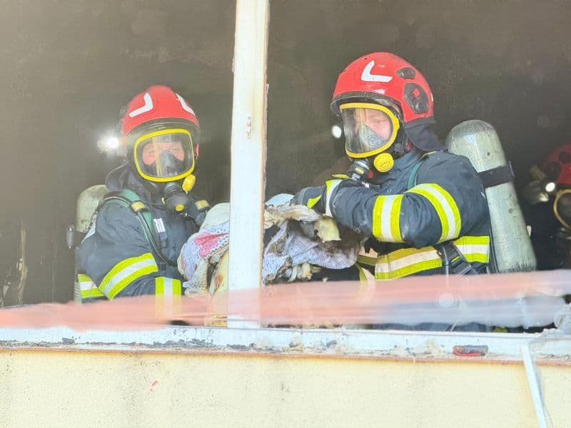 Incendiu izbucnit într-un apartament din Botoșani
