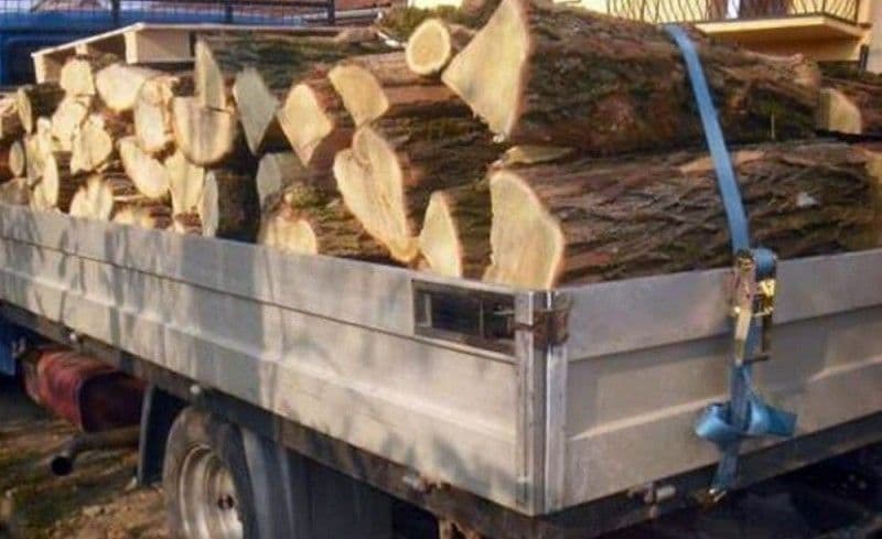 Material lemnos confiscat de către polițiști la Vlăsinești