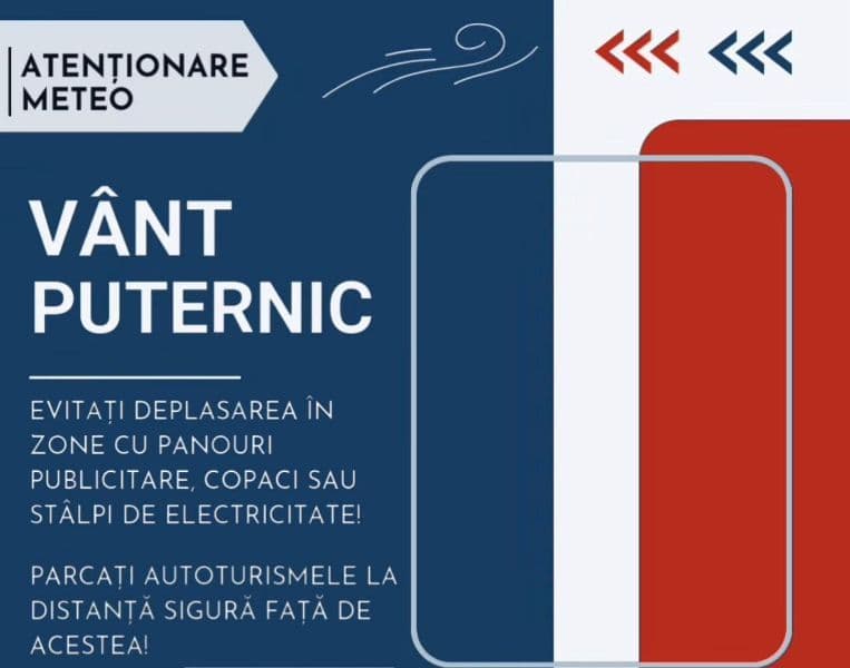 Cod Galben de vânt pentru județul Botoșani