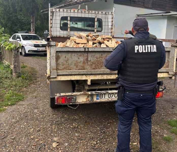 Sancțiune de 2.000 de lei și material lemnos confiscat 
