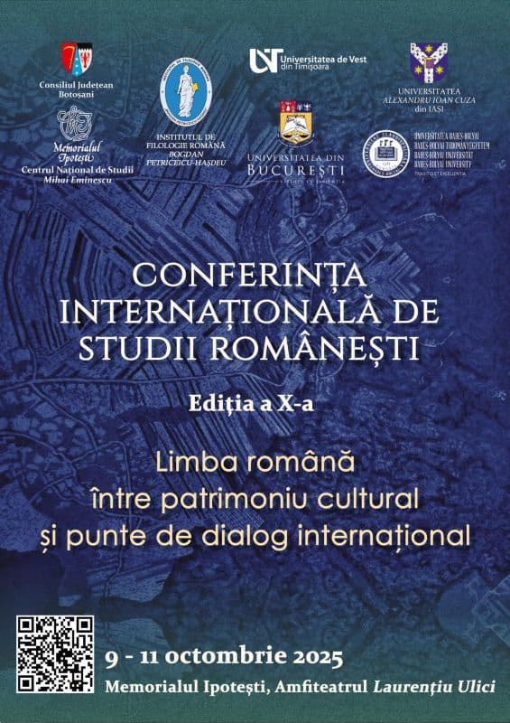 Conferința internațională de studii românești, ediția a X-a, 9-11 octombrie 2025