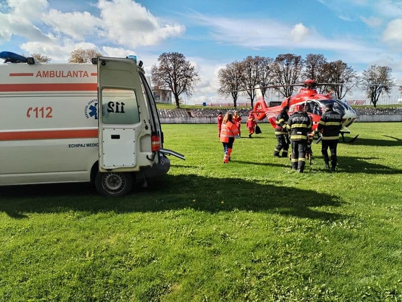 Elicopter SMURD solicitat la Dorohoi pentru un bărbat care a suferit un infarct