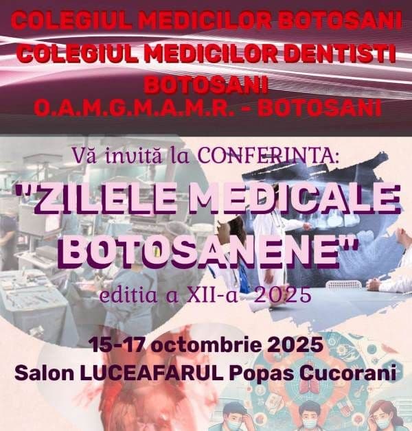 START Zilele Medicale Botoșănene 2025 – Tradiție, știință și colegialitate în slujba medicinei
